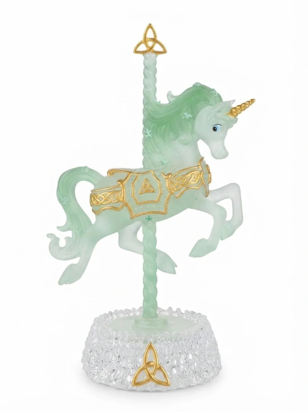 Rare-Irish luck of the Irish Unicorn Carousel Collection by Hamilton Collection